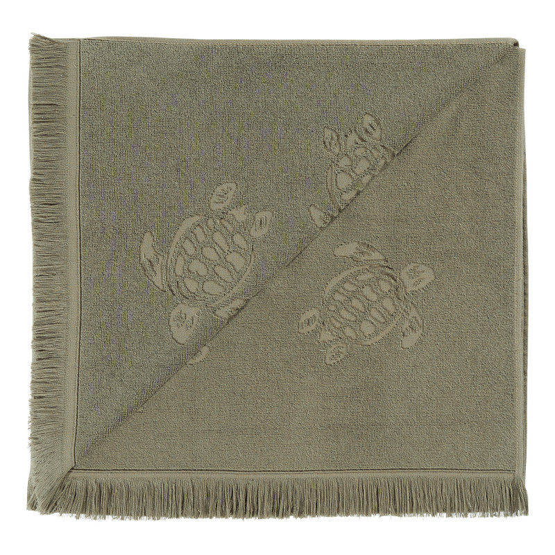 Vilebrequin Beach Fouta in Organic Cotton Turtles Jacquard outlook