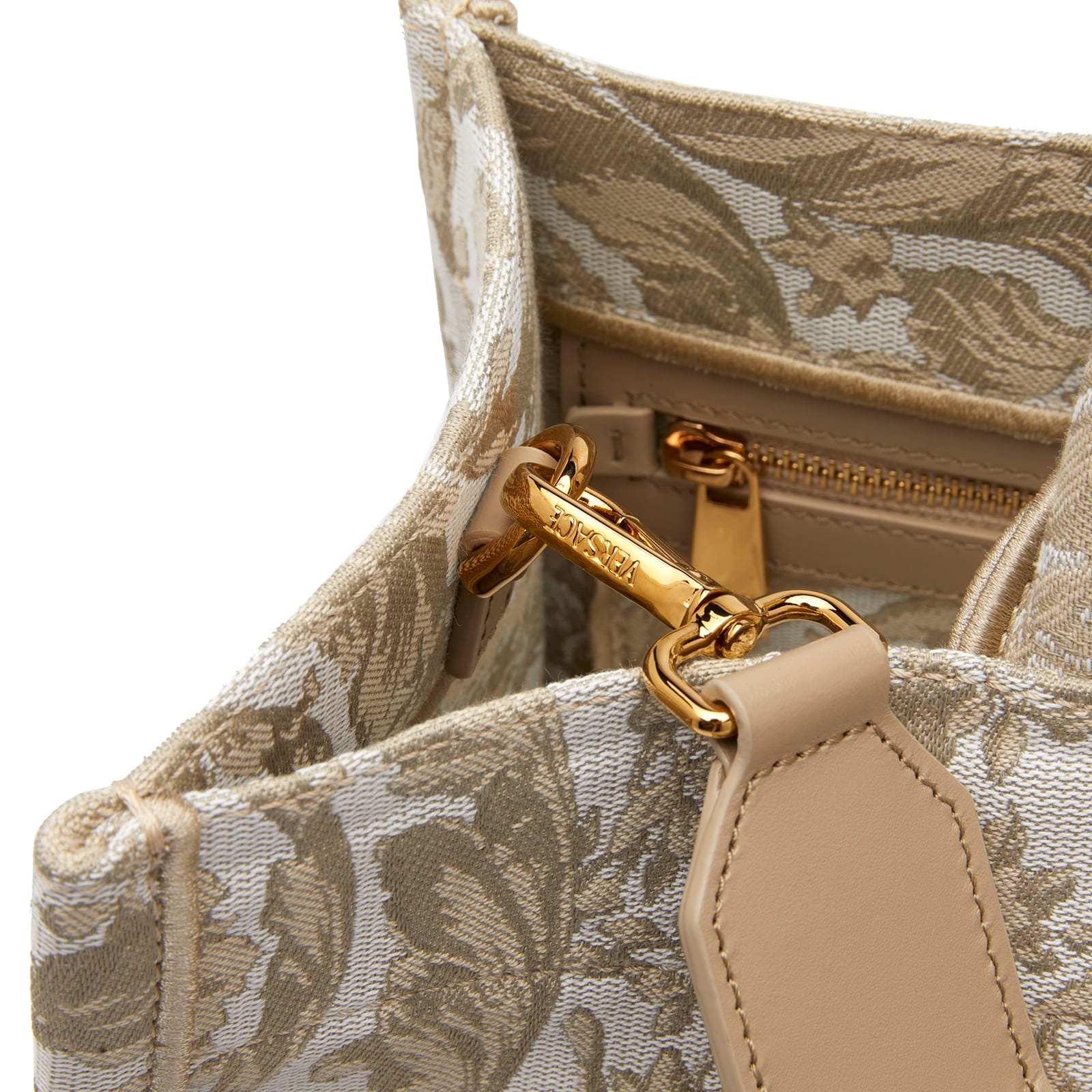 Versace Large Tote In Embroidery Jacquard - 4