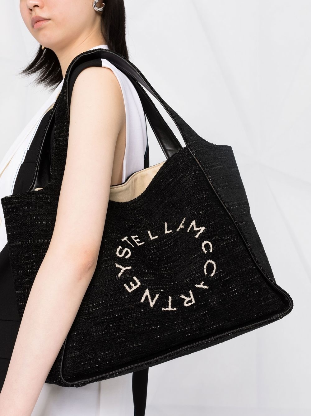 embroidered-logo shoulder bag - 3