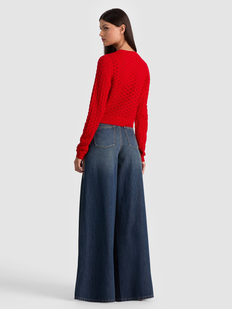 Alice + Olivia DOLLIE OPEN FRONT CARDIGAN outlook