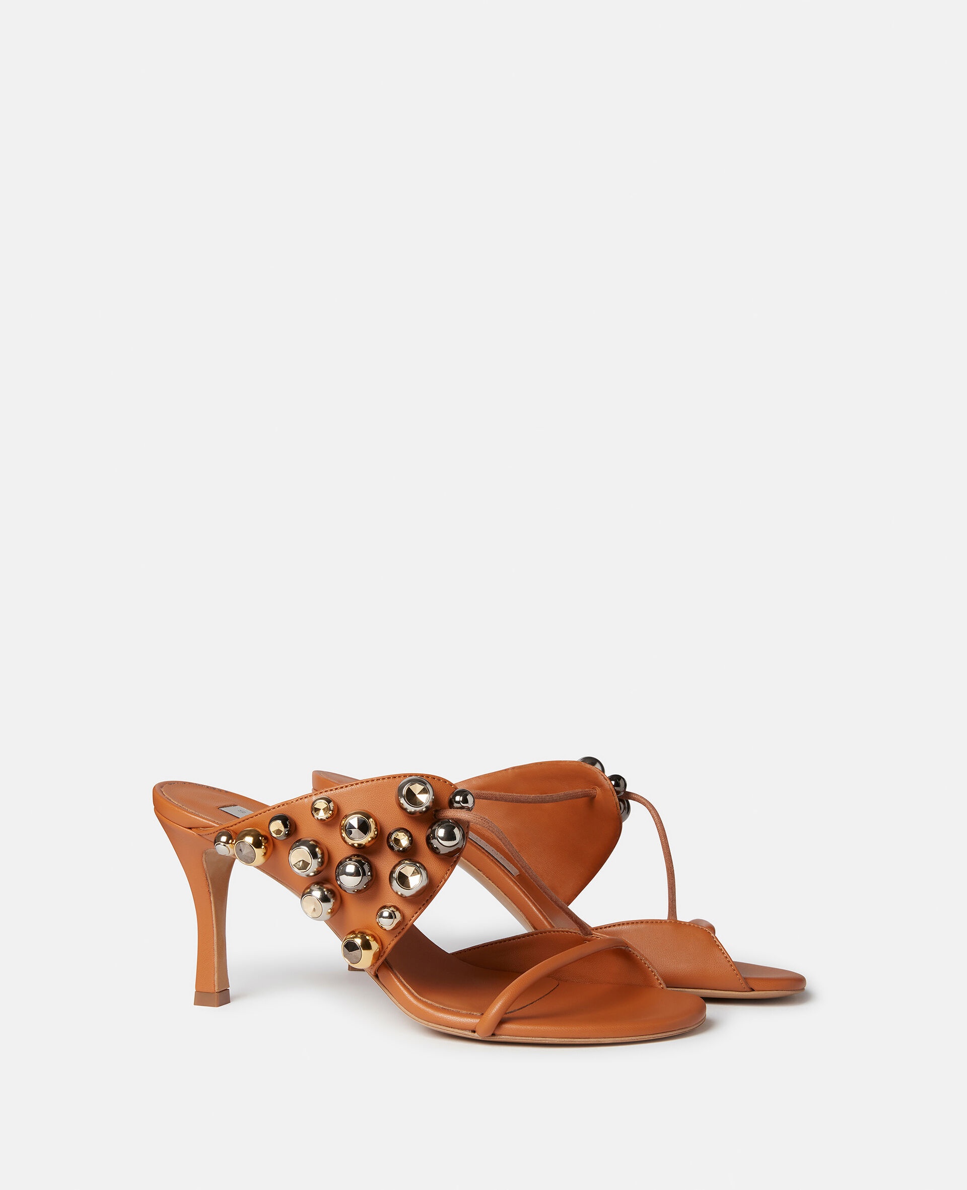 Stella 100 Lace-Up Stud Mules - 2