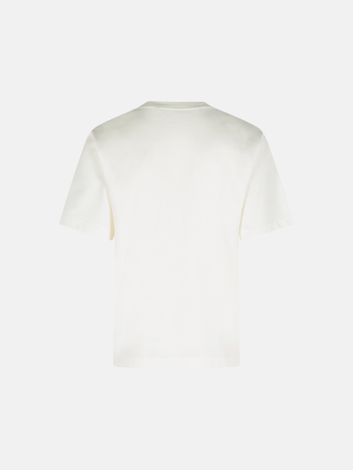'RYAN' WHITE COTTON T-SHIRT - 3