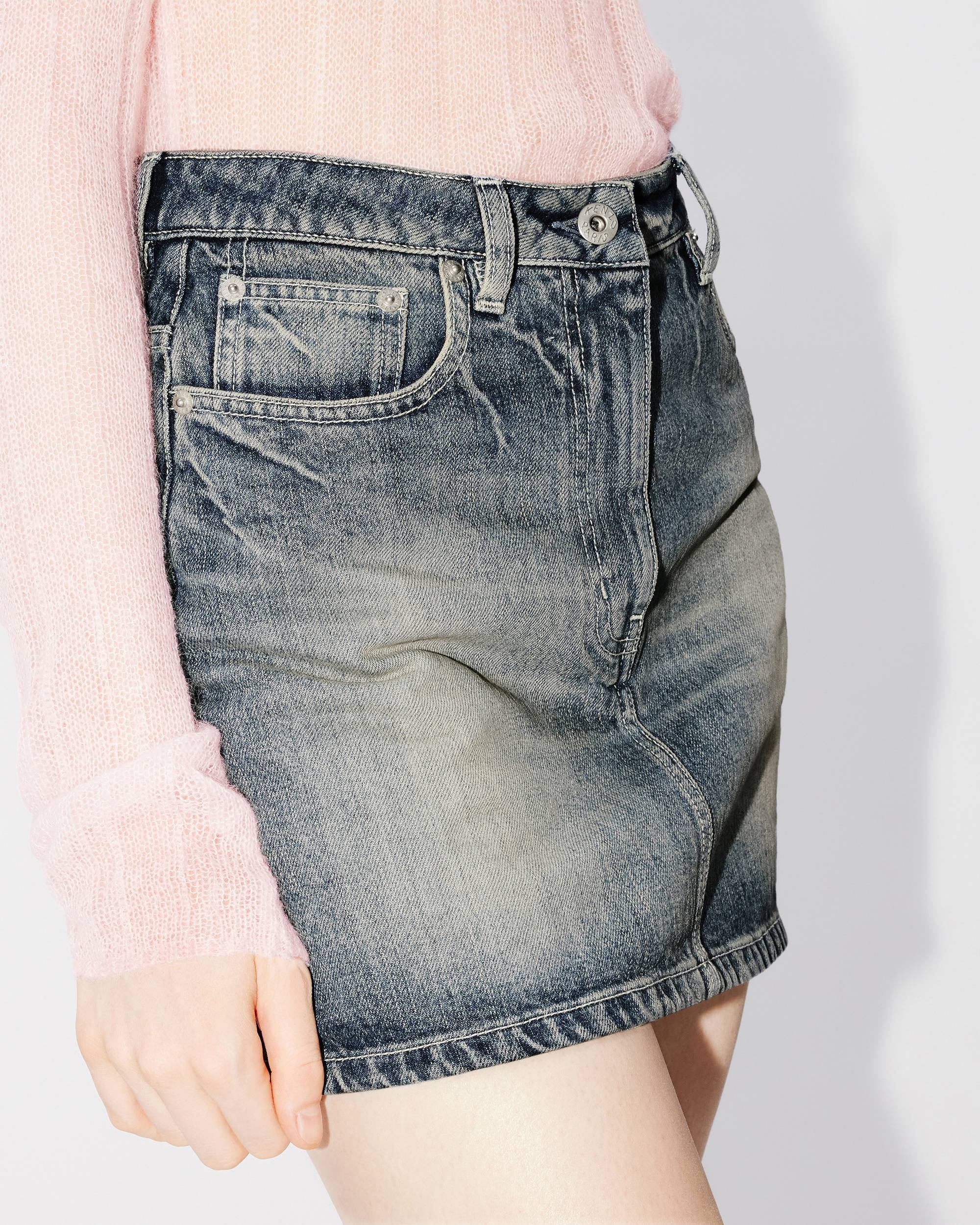 Japanese denim miniskirt - 6