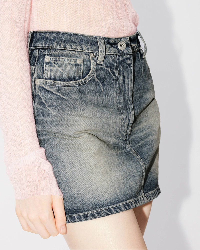 Japanese denim miniskirt 6