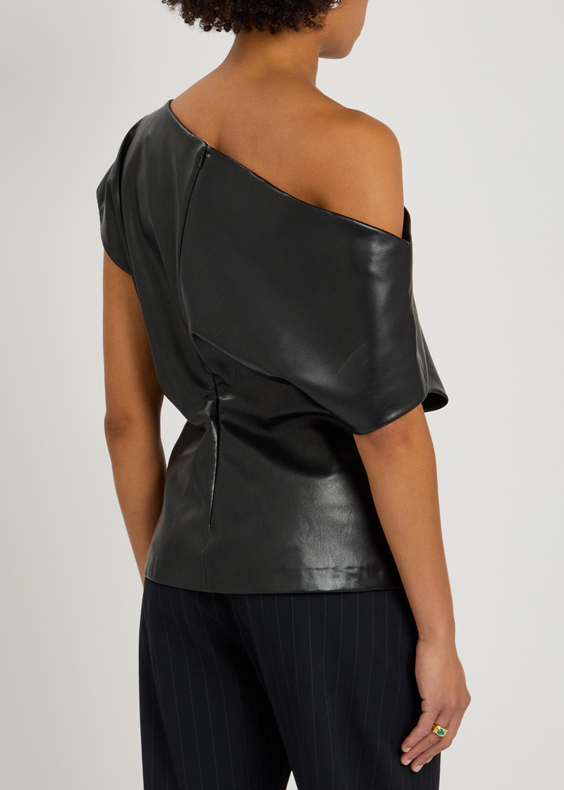 Rag & Bone Eleanor Faux Leather top 3