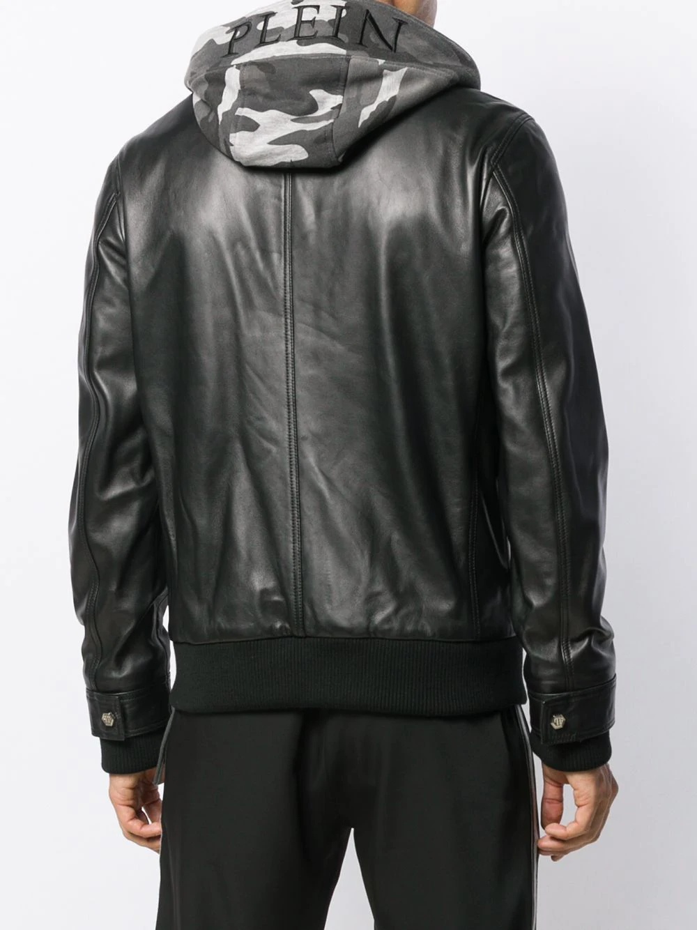 layered bomber jacket - 4