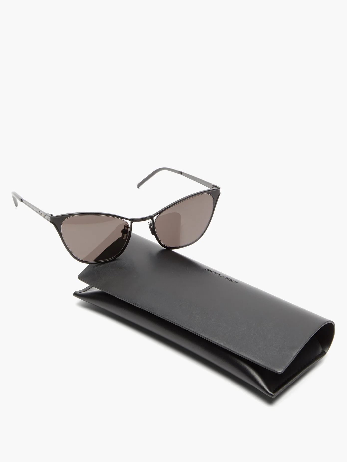 Cat-eye metal sunglasses - 5