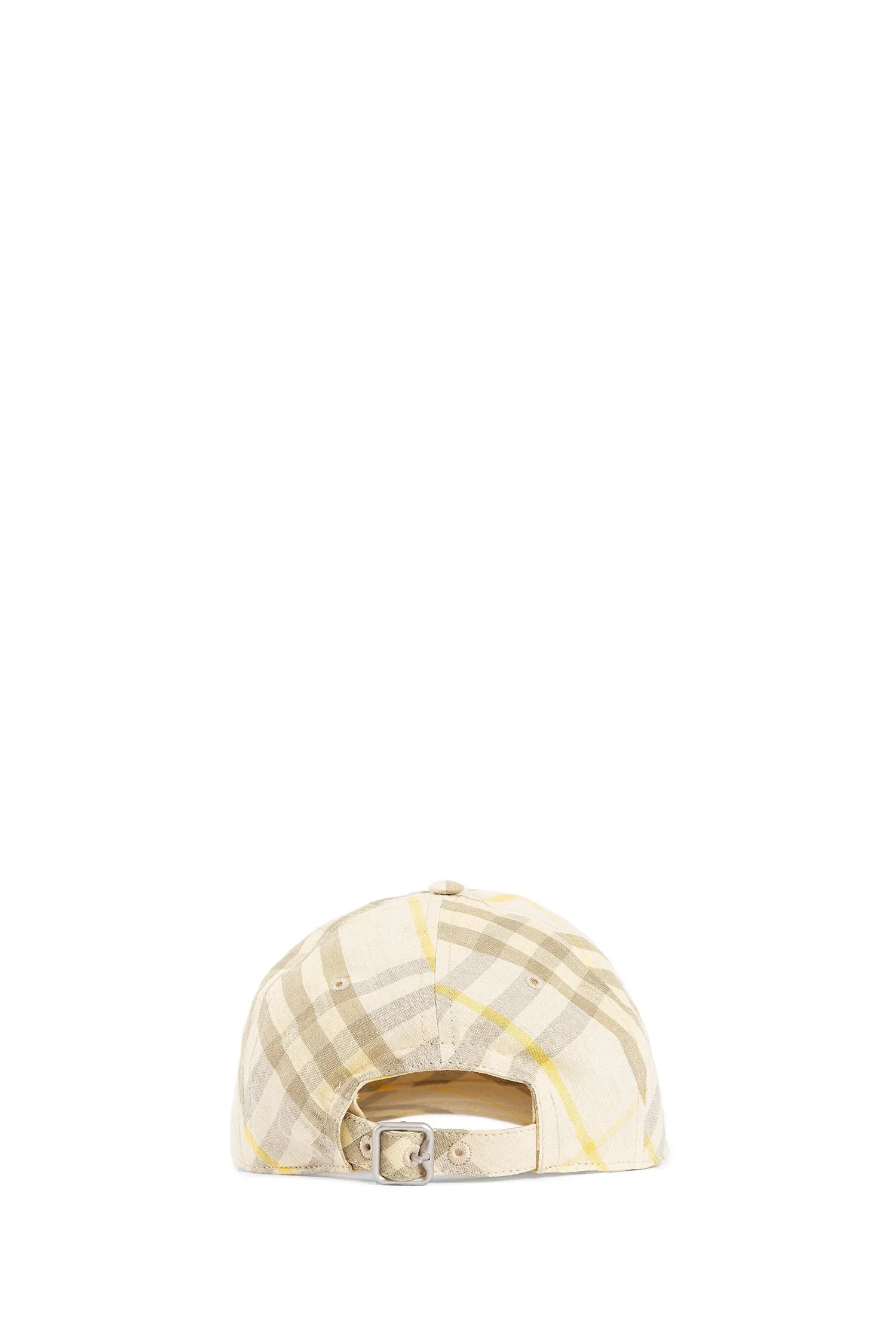 Check-Linen-Baseball-Cap - 3