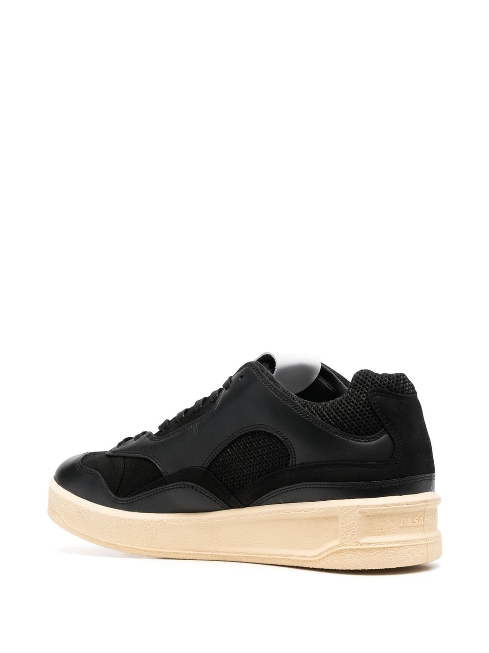 panelled low-top sneakers - 3
