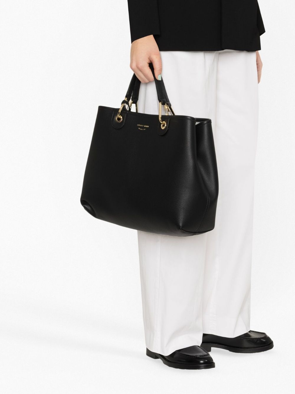 debossed-logo tote bag - 3
