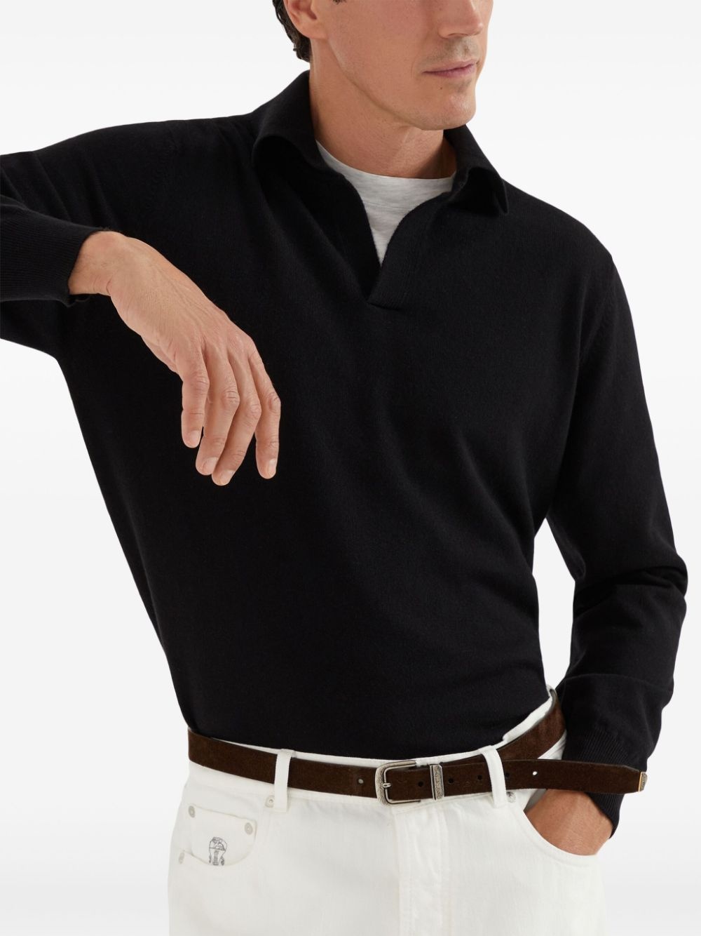 cashmere polo shirt - 6