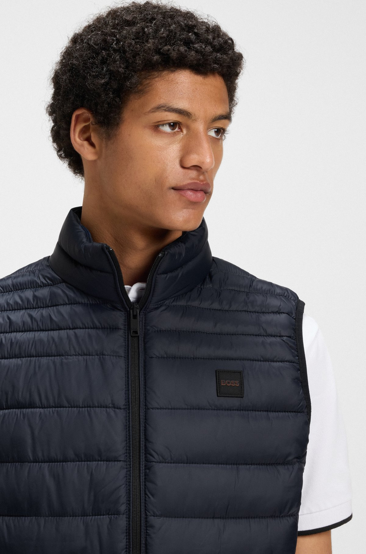 PACKABLE DOWN GILET IN WATER-REPELLENT FABRIC - 5