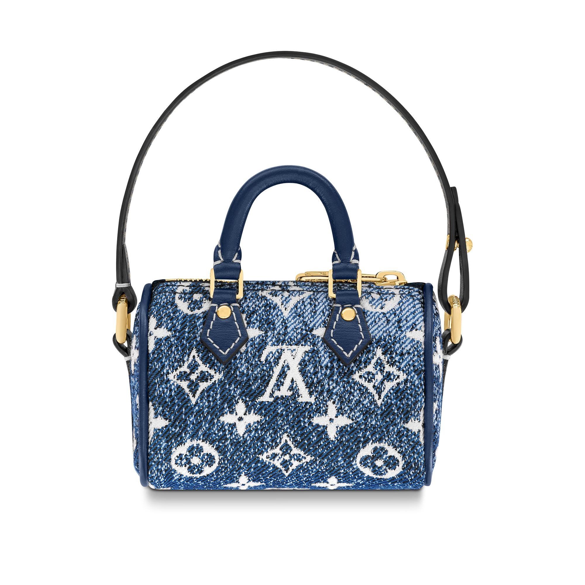 Micro Speedy Denim Bag Charm - 2