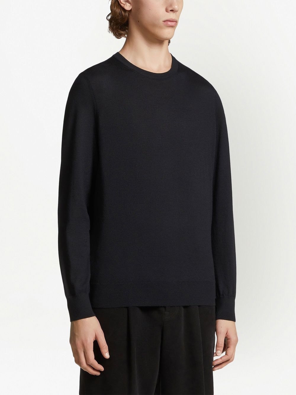 crew-neck wool sweatshirt - 2