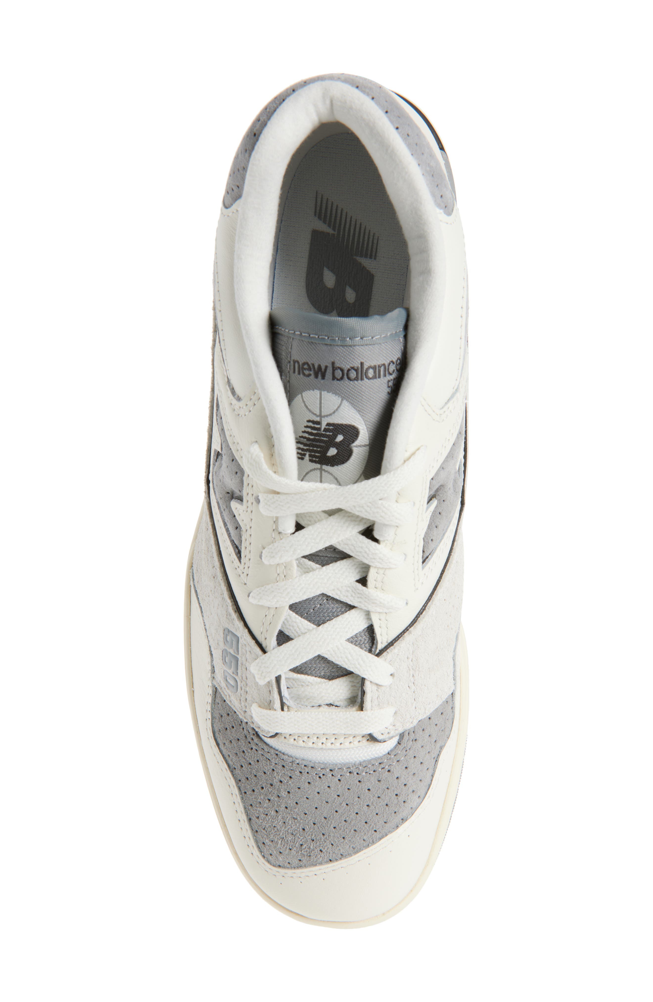 New Balance 550 Basketball Sneaker in Sea Salt/Slate Grey at Nordstrom - 5