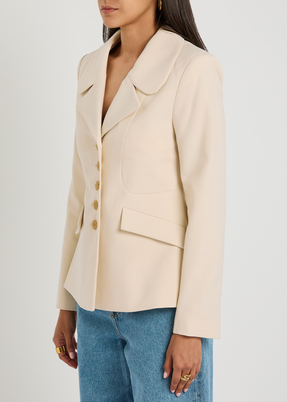 BY Malene Birger Adrienna Darted Woven Blazer - 2