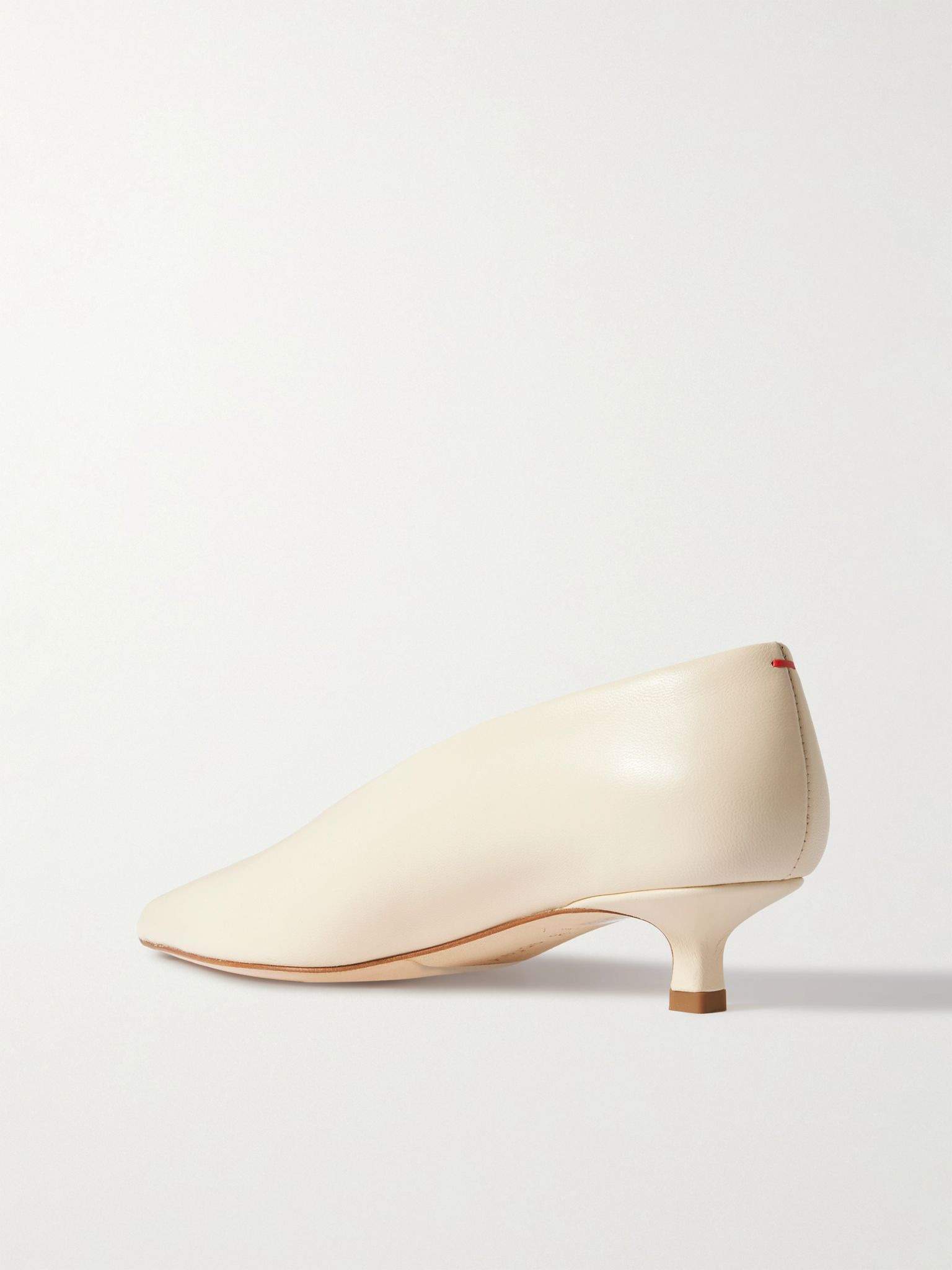 Clara leather pumps Cream - 3