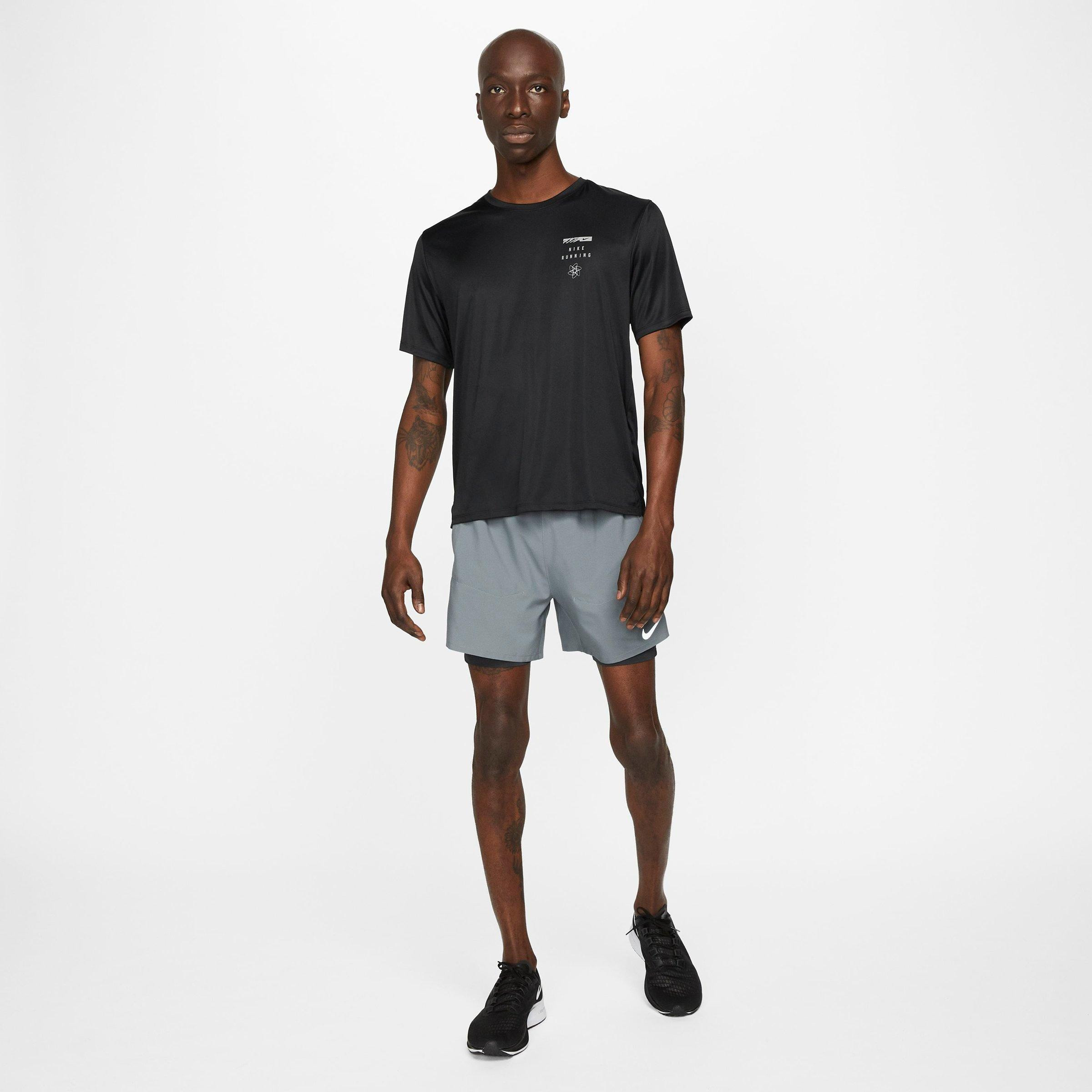 MEN'S NIKE DRI-FIT STRIDE 5-INCH HYBRID RUNNING SHORTS - 2