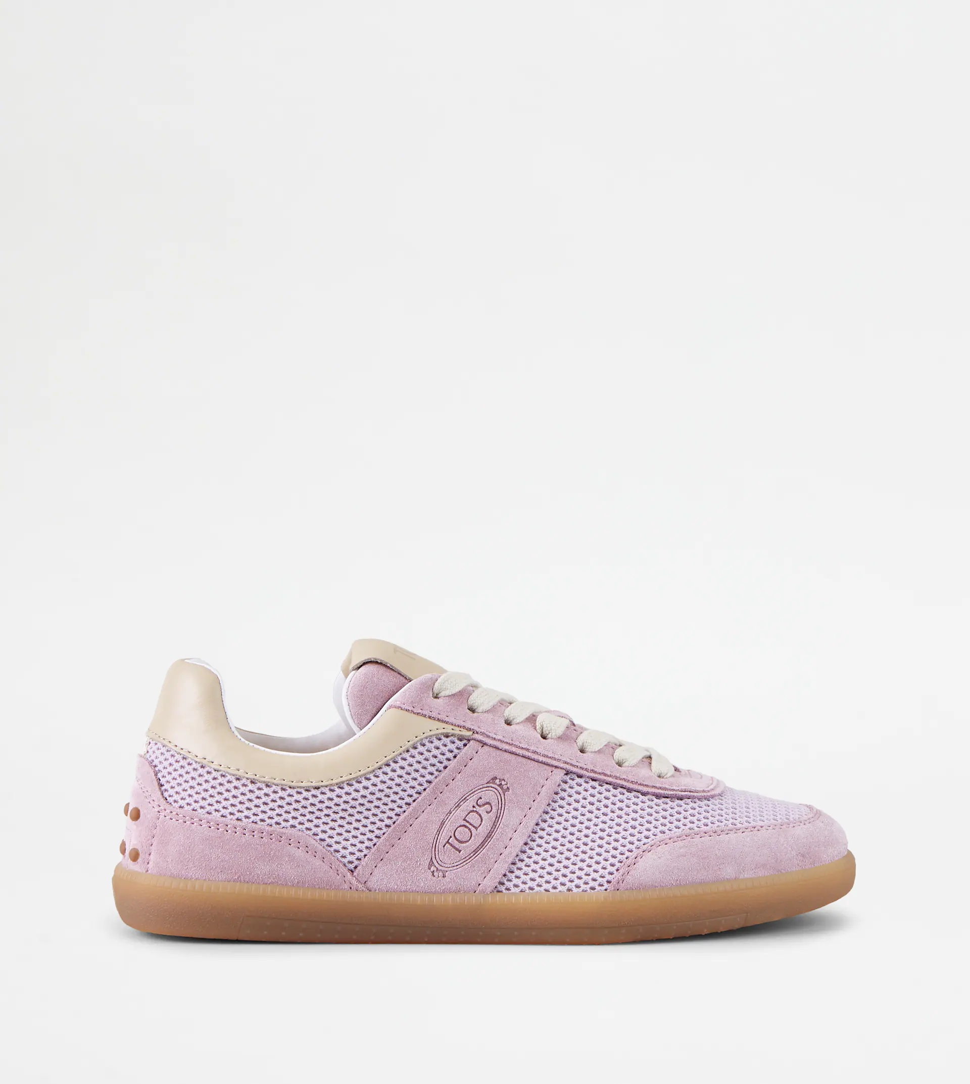 TOD'S TABS SNEAKERS IN SUEDE AND TECHNICAL FABRIC - VIOLET - 1