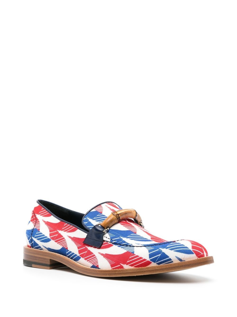 abstract-print Envelope loafers - 2