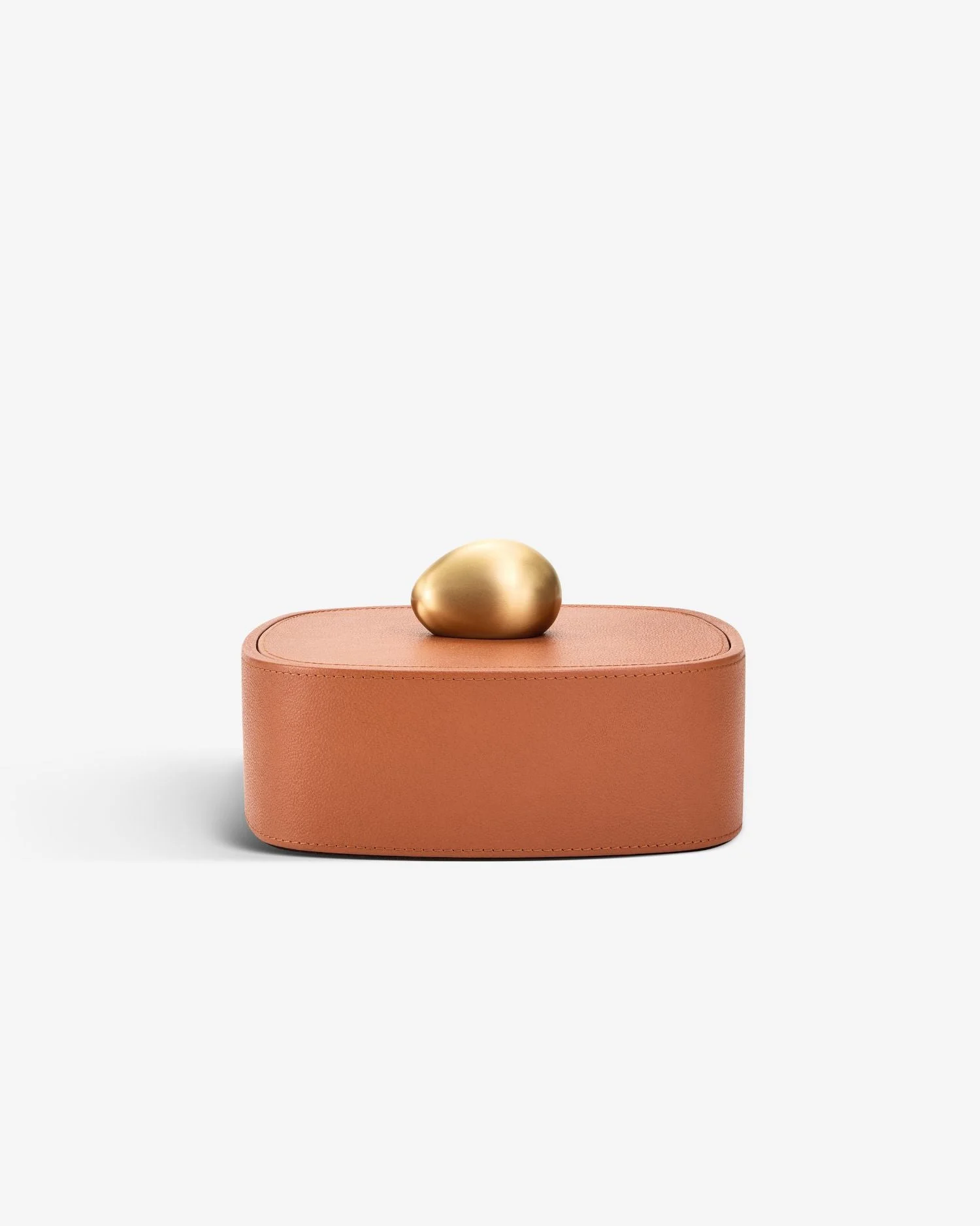 Pebble Trinket Box - Camel - 1