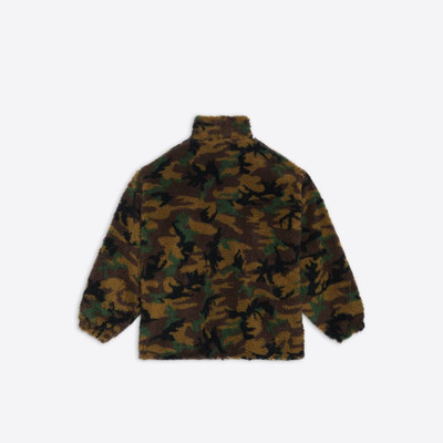 BALENCIAGA Men's Camo Zip-up Jacket in Green outlook