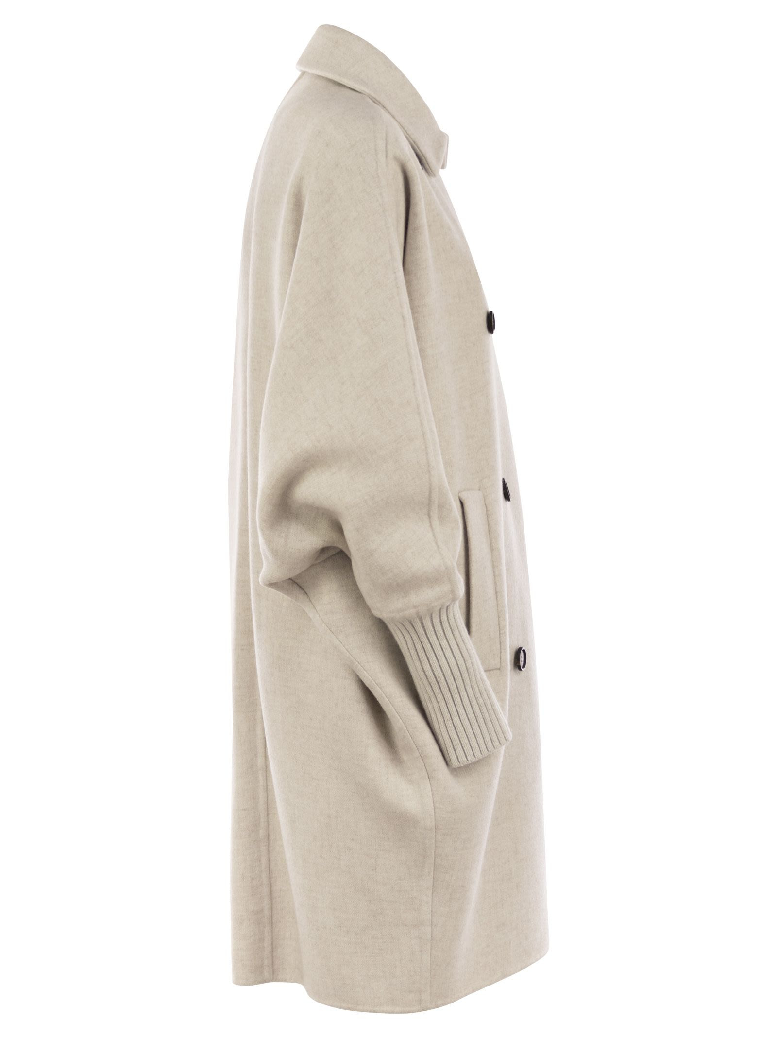 Brunello Cucinelli Women Double Knit Coat - 3