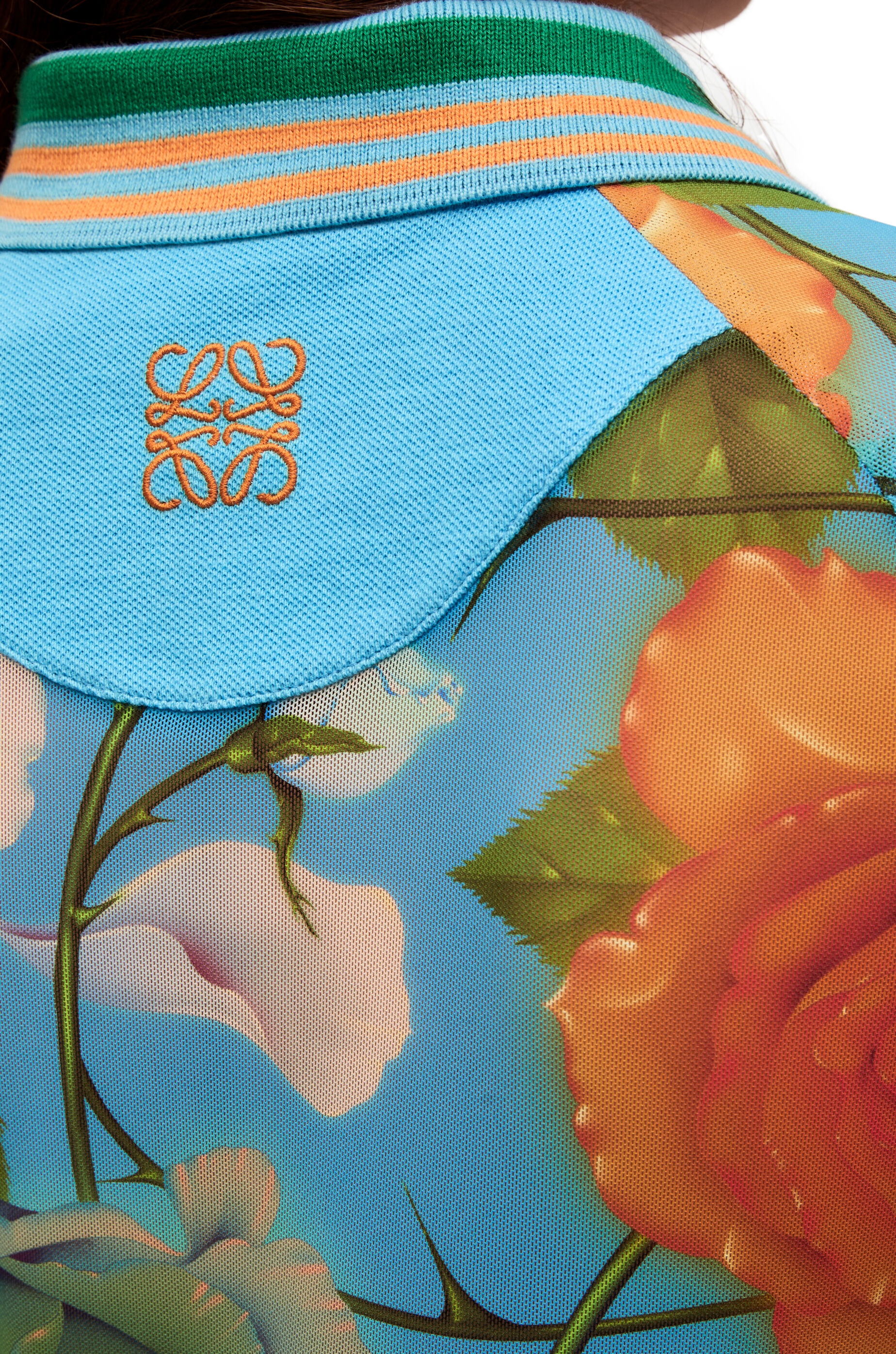 Roses polo dress in mesh - 4