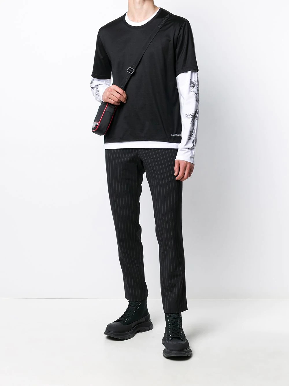 layered long-sleeves T-shirt - 2