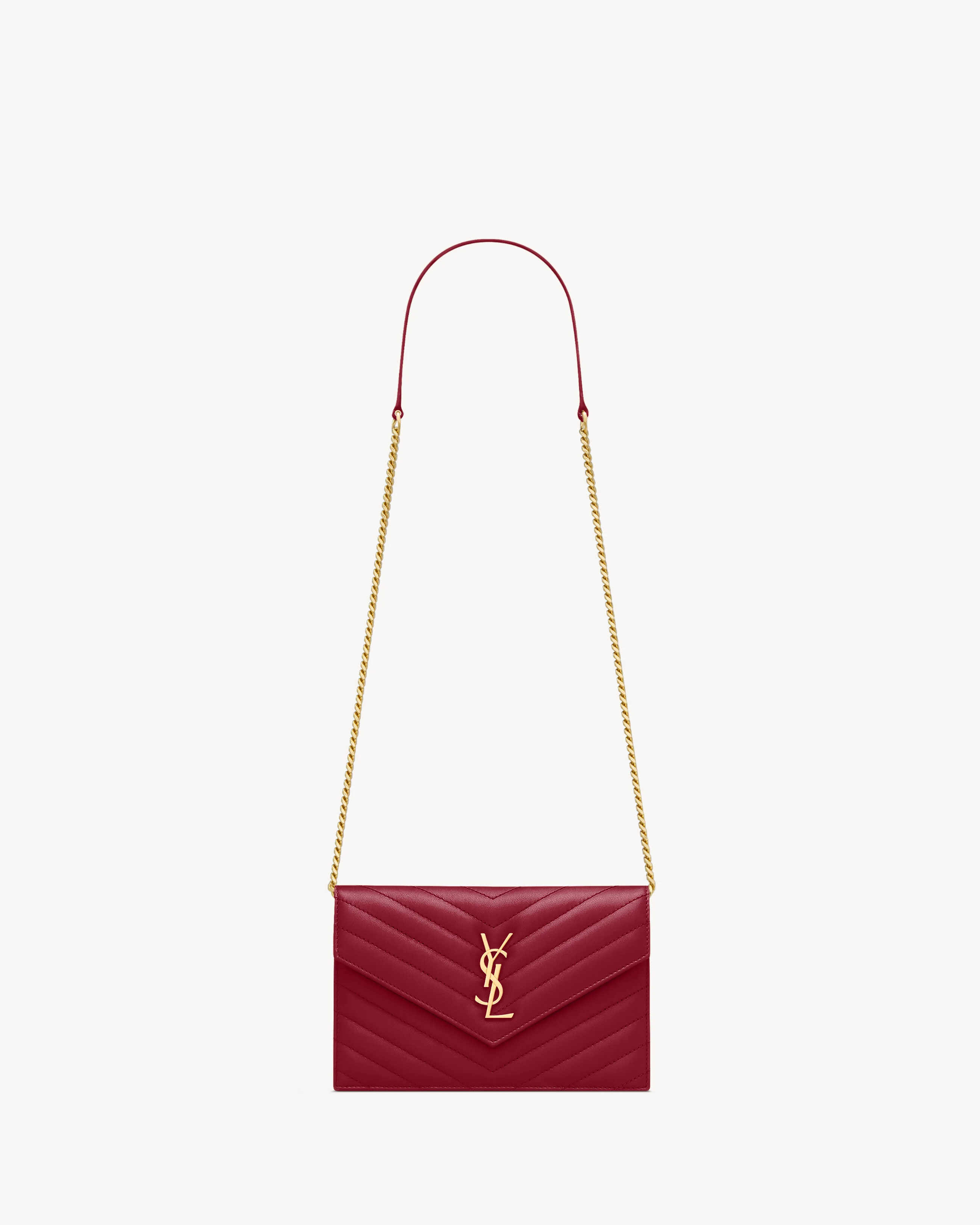 CASSANDRE ENVELOPE CHAIN WALLET IN LAMBSKIN - 1