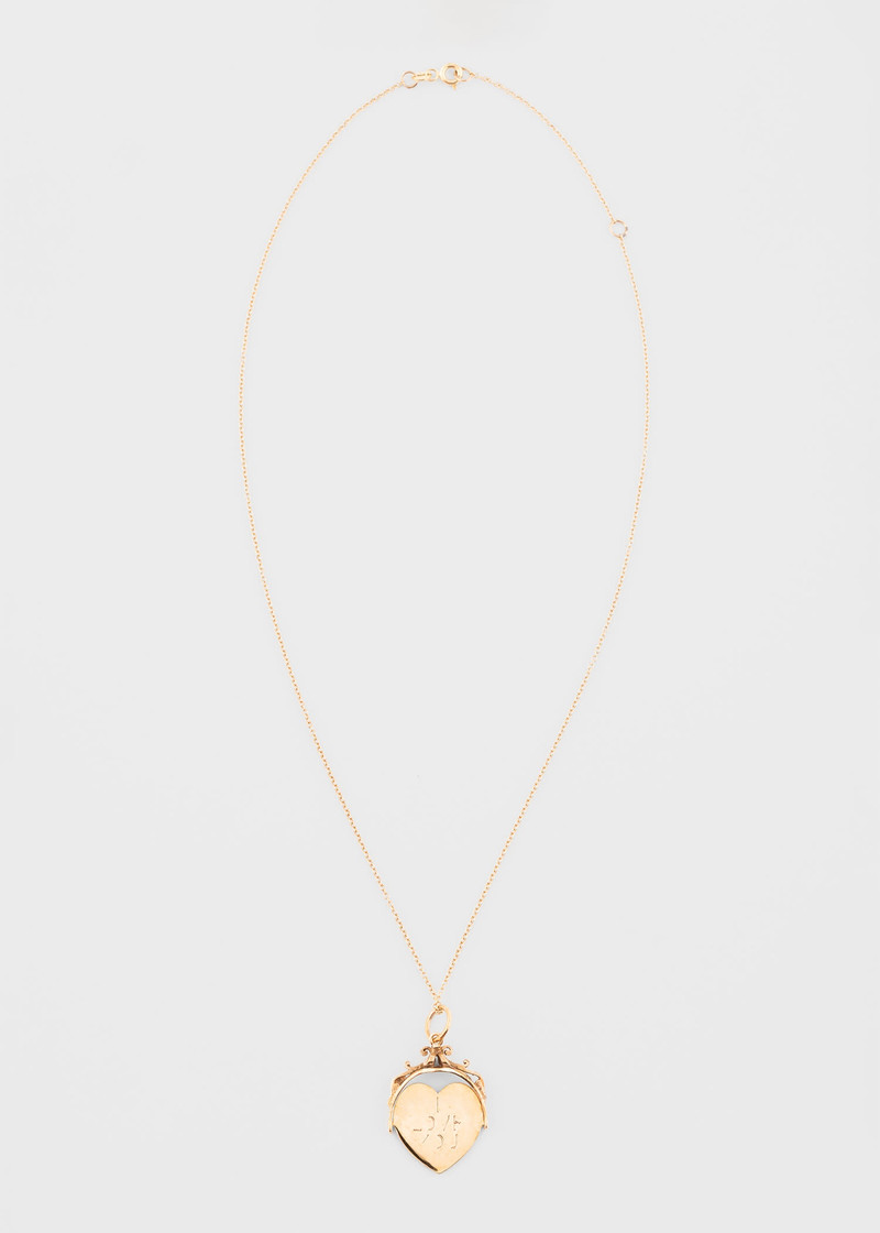 Paul Smith Vintage 'I Love You Heart Spinner' Necklace outlook