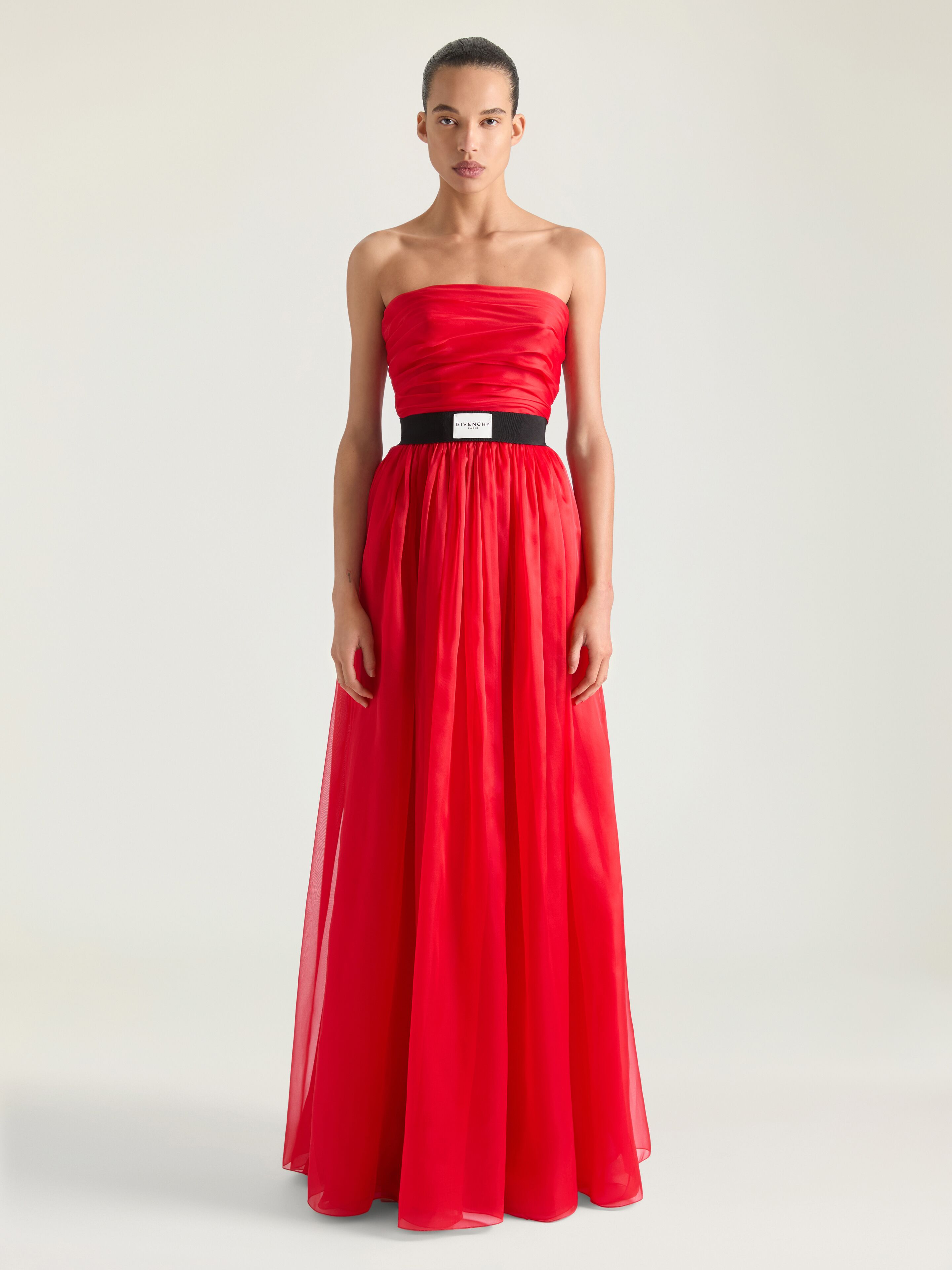 BUSTIER EVENING DRESS IN ORGANZA - 2