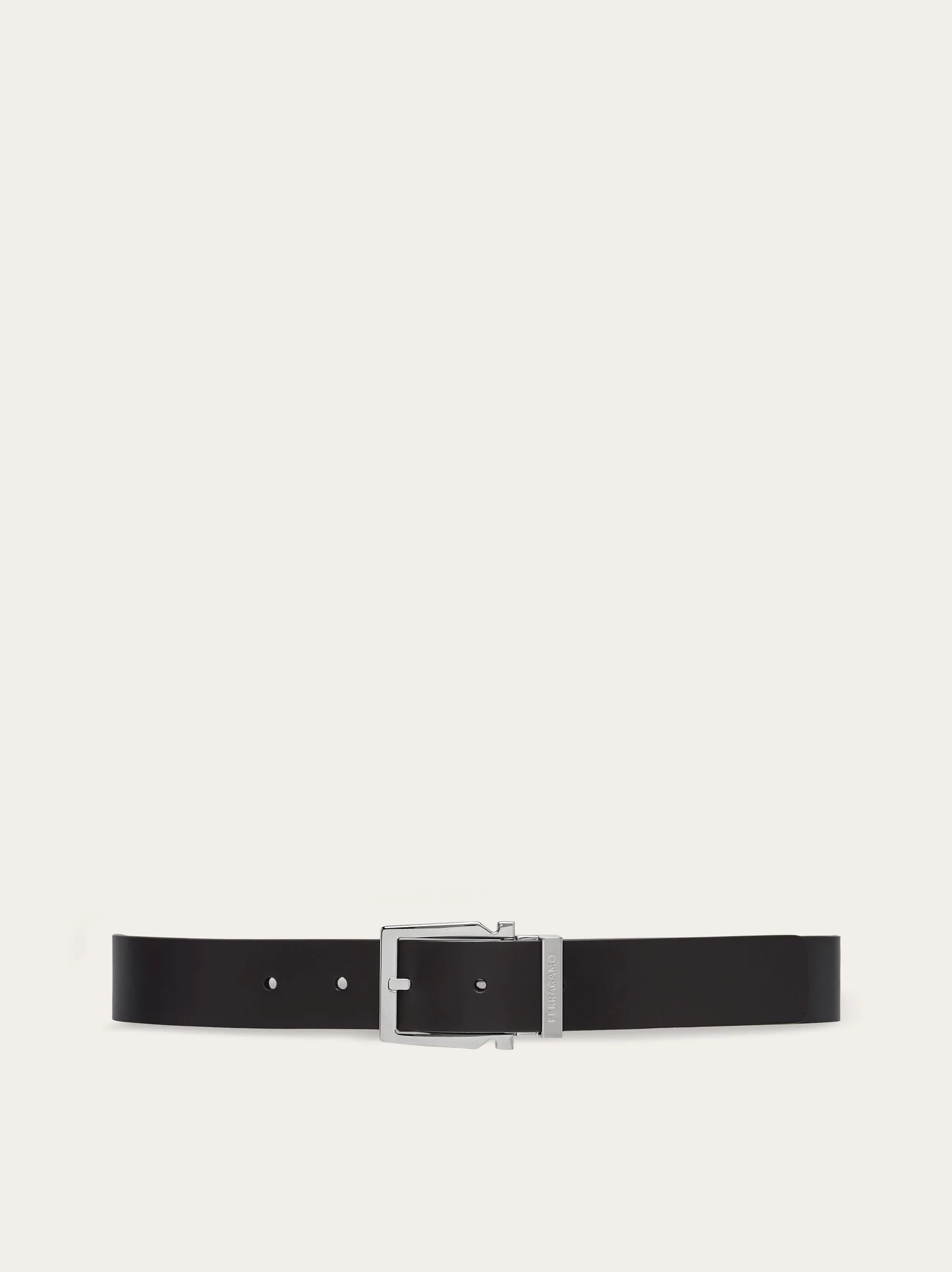 Reversible and adjustable Gancini belt - 1