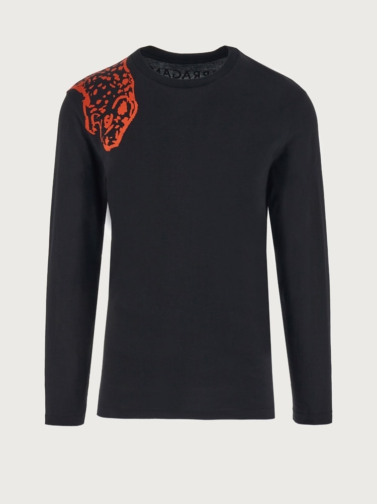 LONG SLEEVED JAGUAR PRINT T-SHIRT - 1