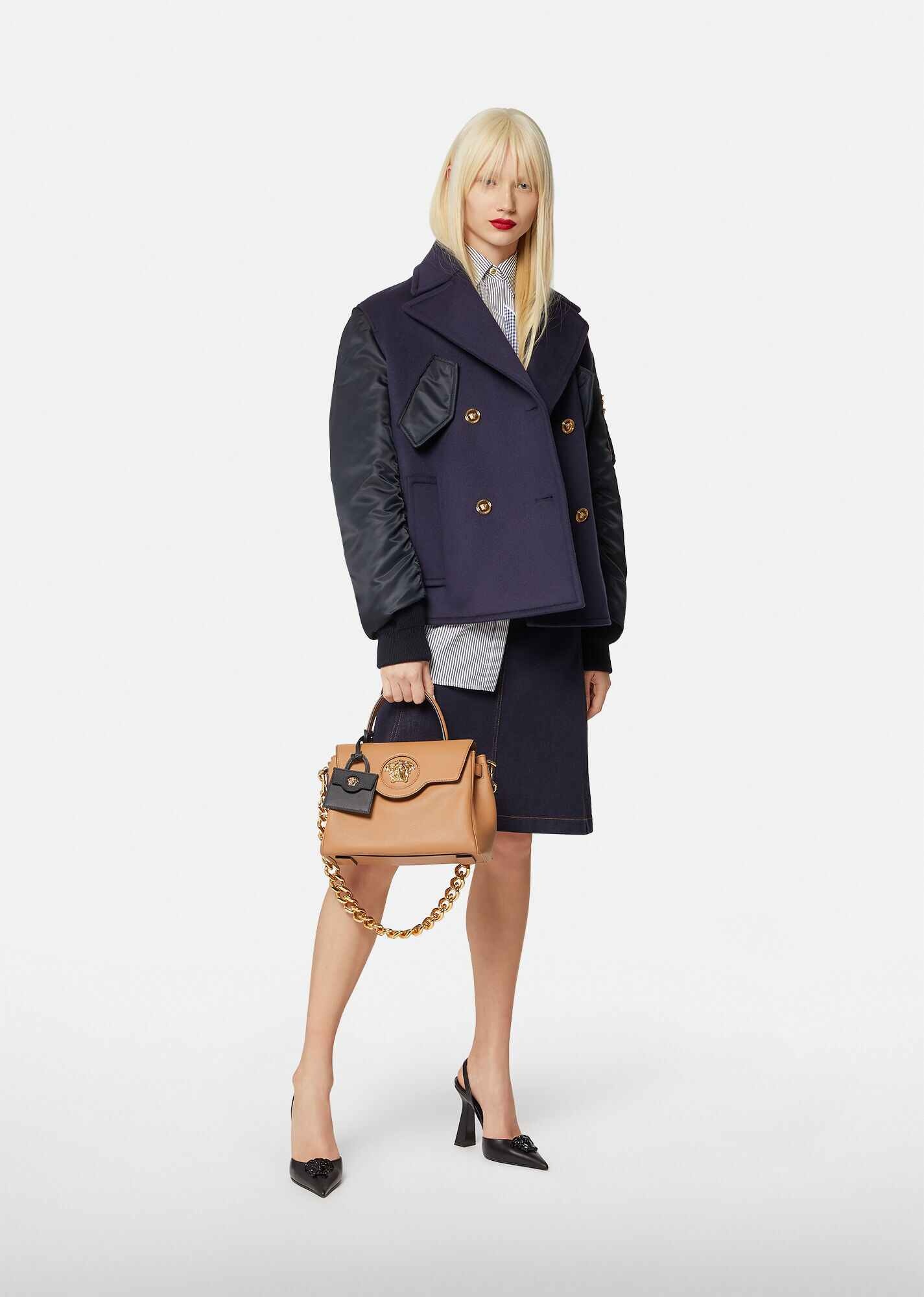 Wool & Nylon Peacoat - 4