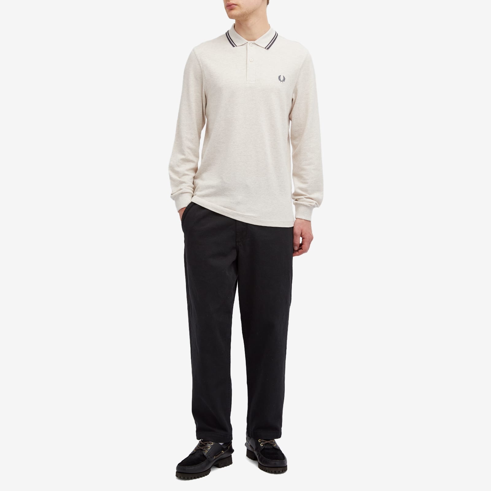 Fred Perry Long Sleeve Twin Tipped Polo - 4