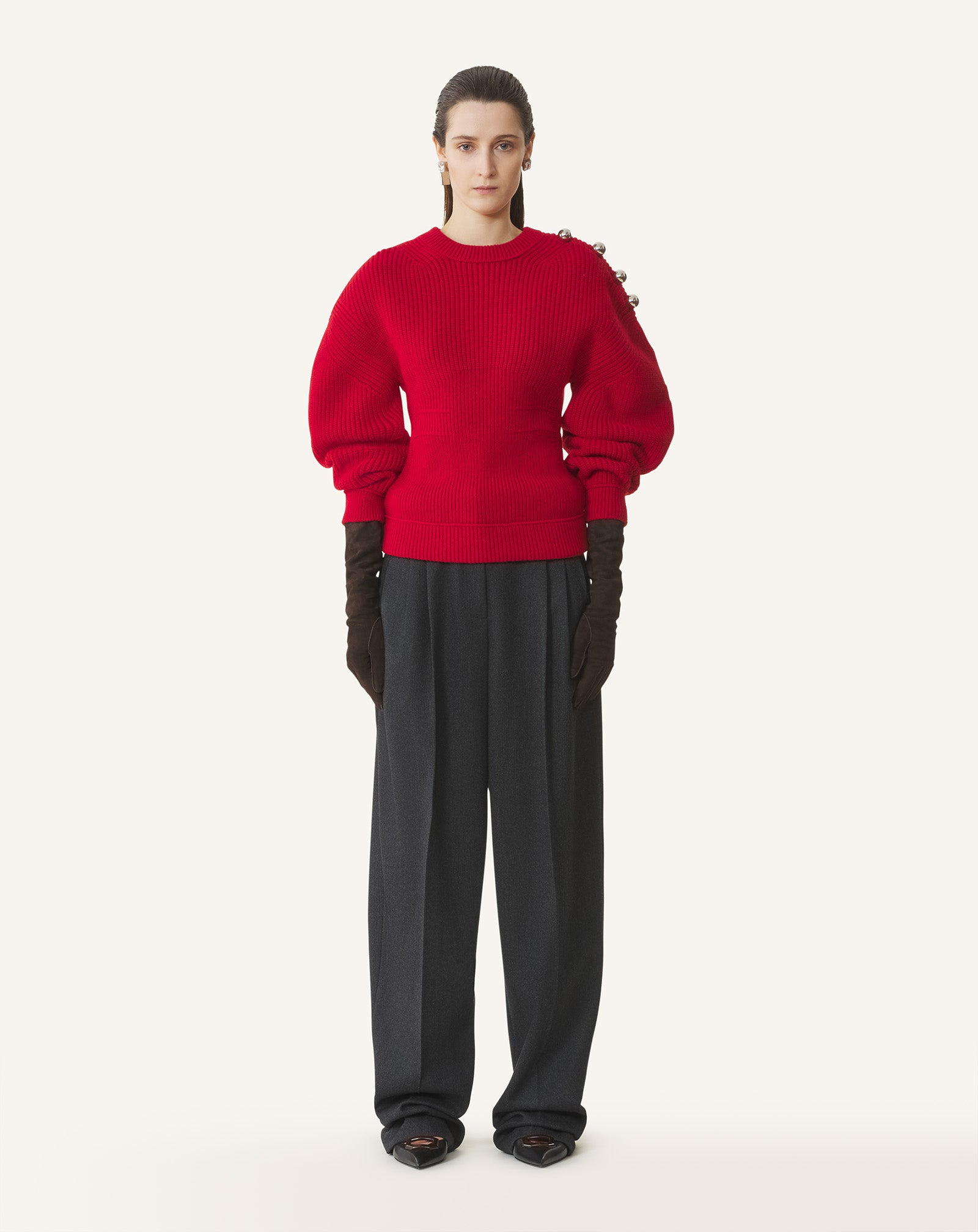 WOOL RIBBED SWEATER - 2