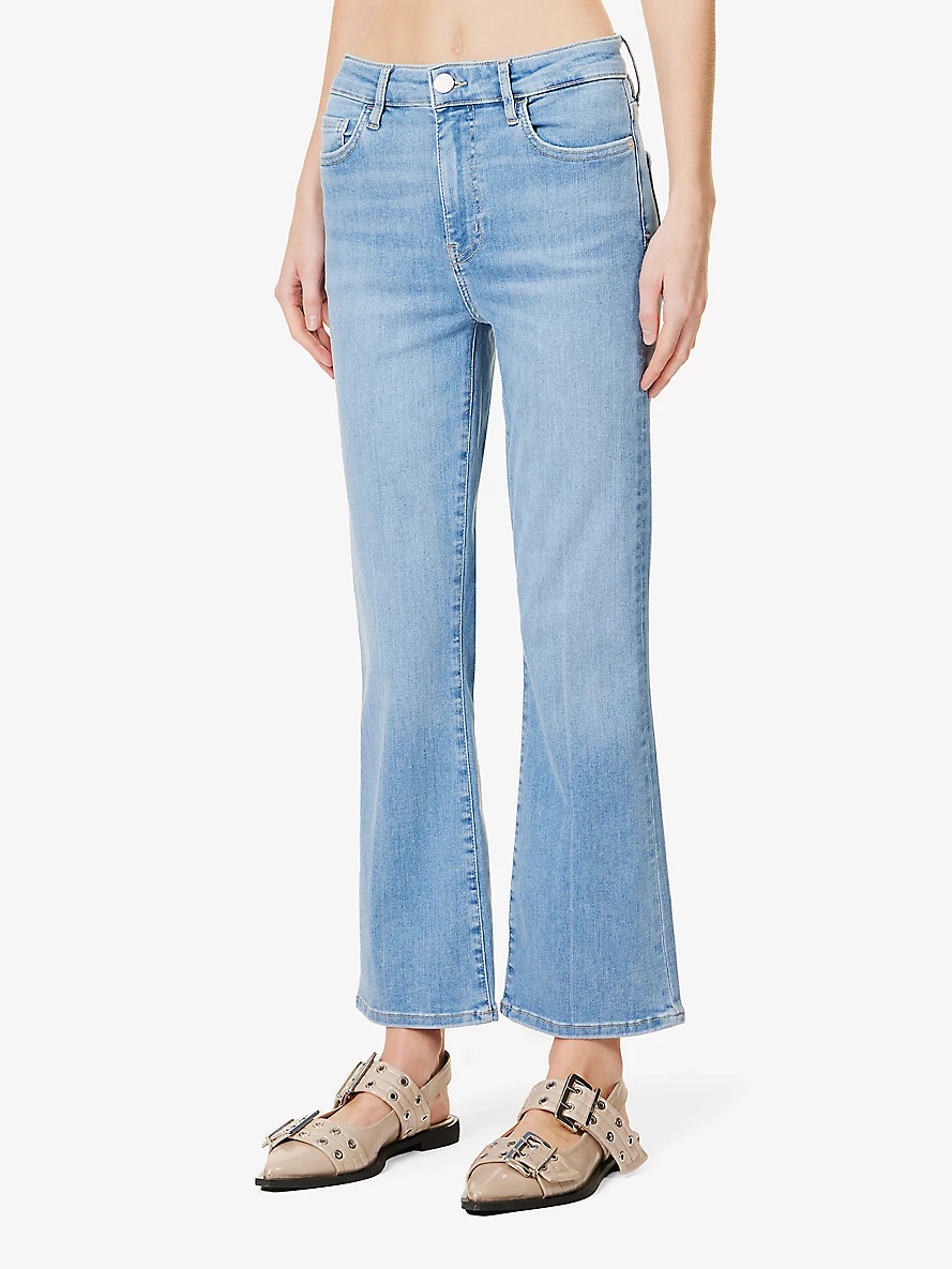 Le Crop Mini straight-leg high-rise organic denim-blend jeans - 3