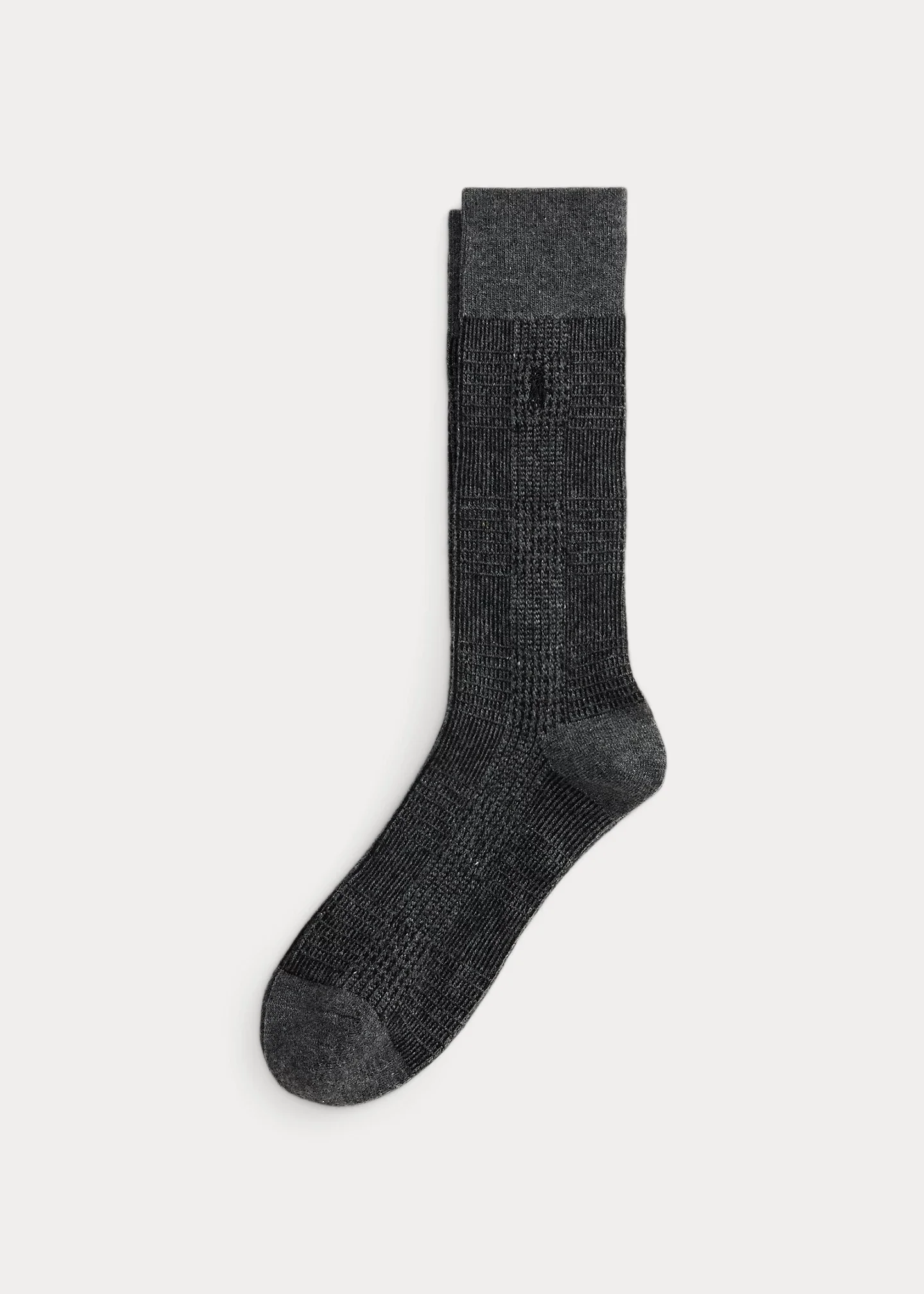 Glen Plaid Wool-Blend Trouser Socks - 1