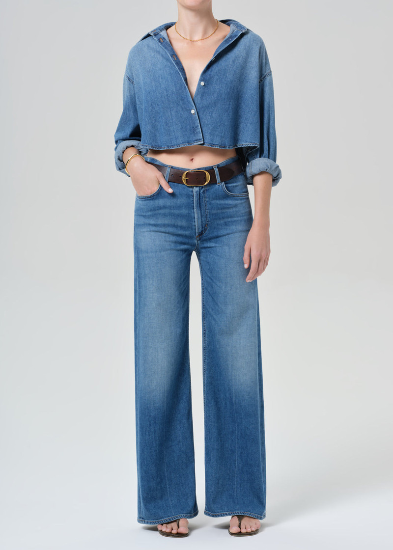 Lyra Long Wide Leg In Lennox - 1