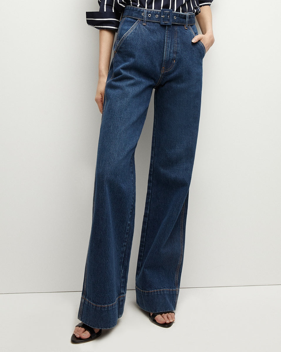 TAYLOR BELTED WIDE-LEG JEAN - 3