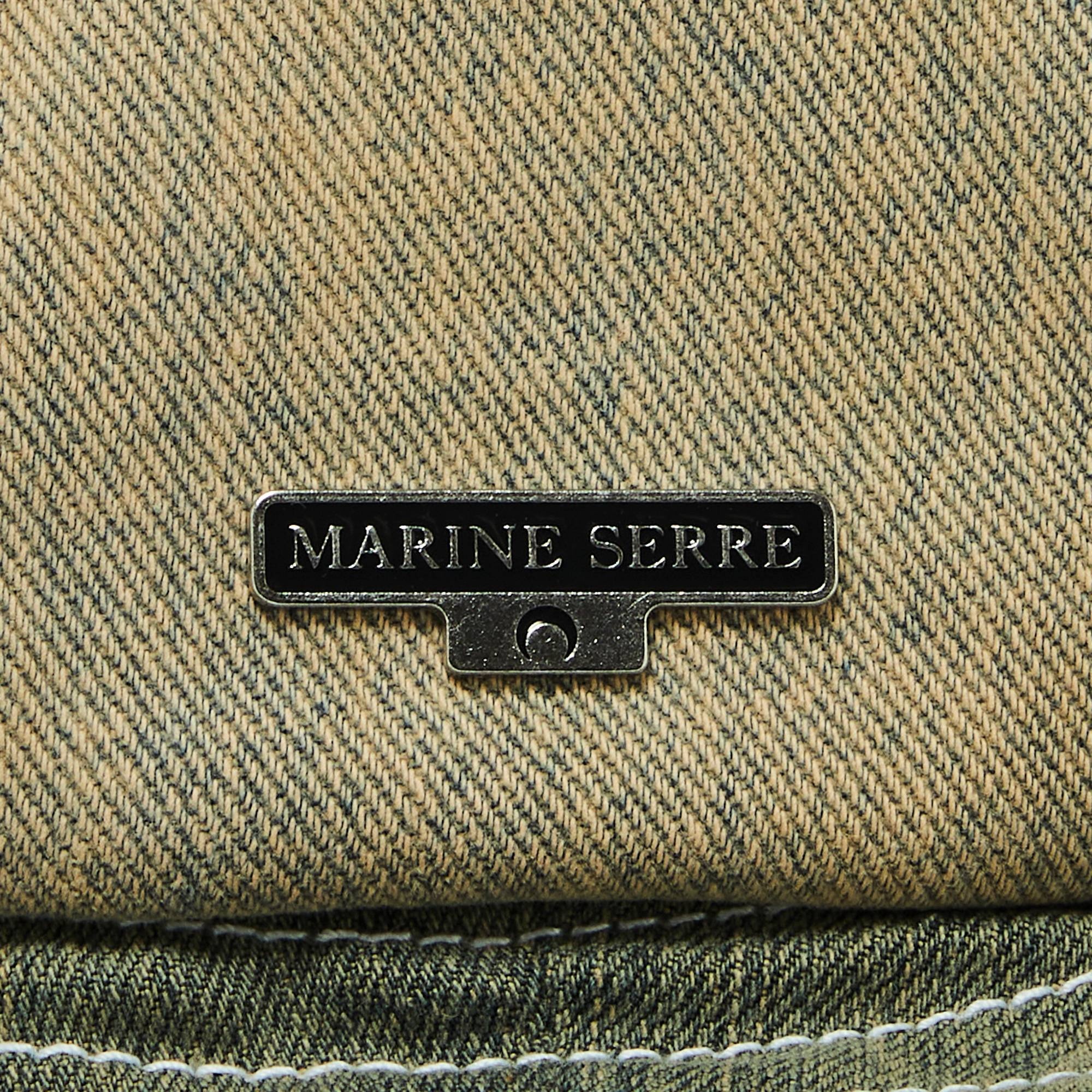 Marine Serre Regenerated Denim Bell Hat 'Washed Denim' - 3