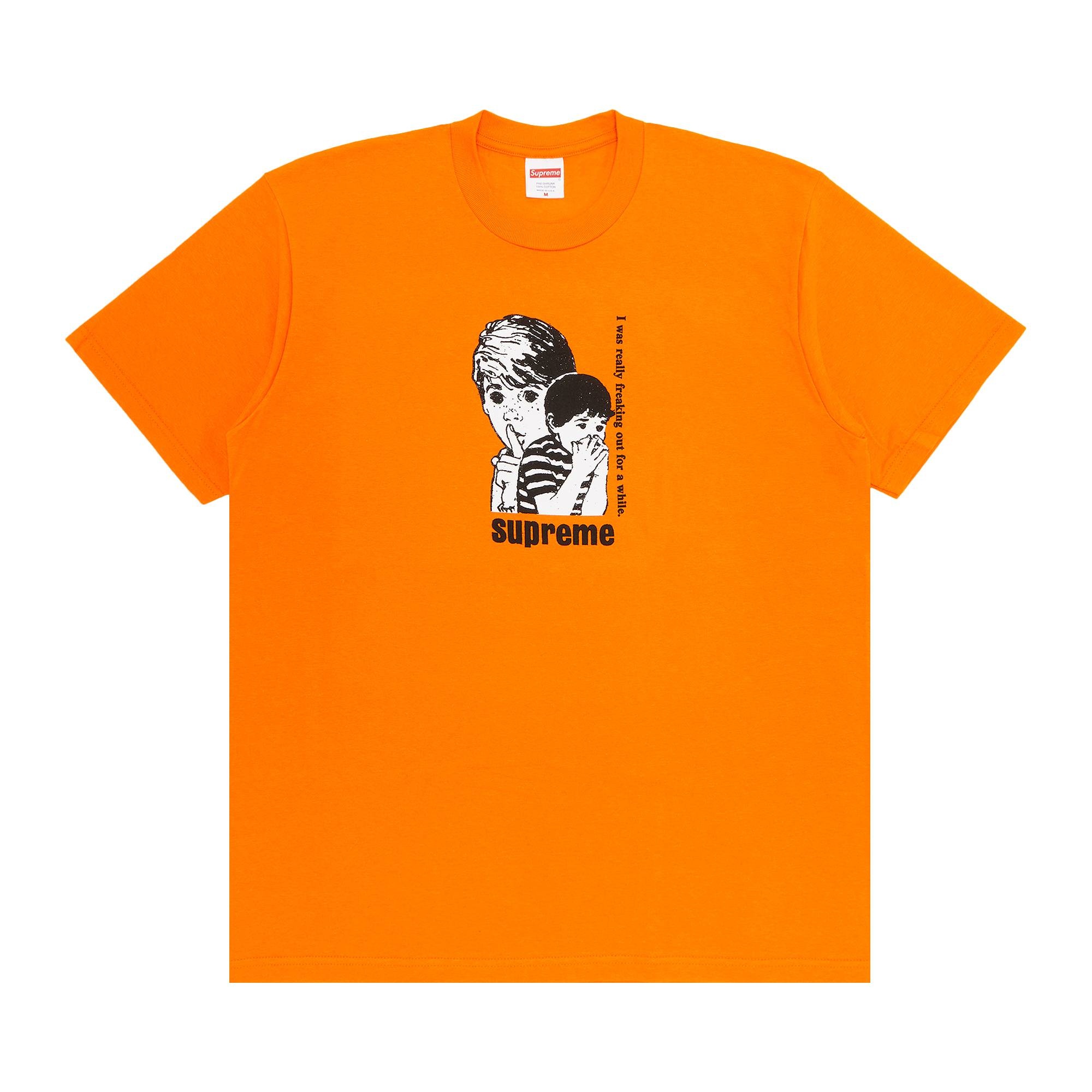 Supreme Supreme Freaking Out Tee 'Orange' | REVERSIBLE