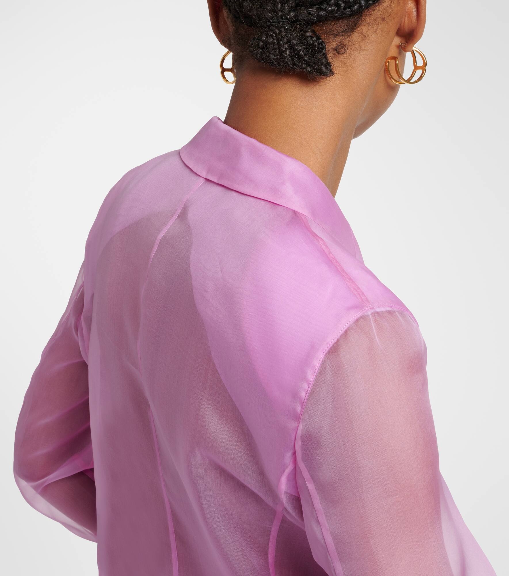 Negrar silk organza blazer - 7