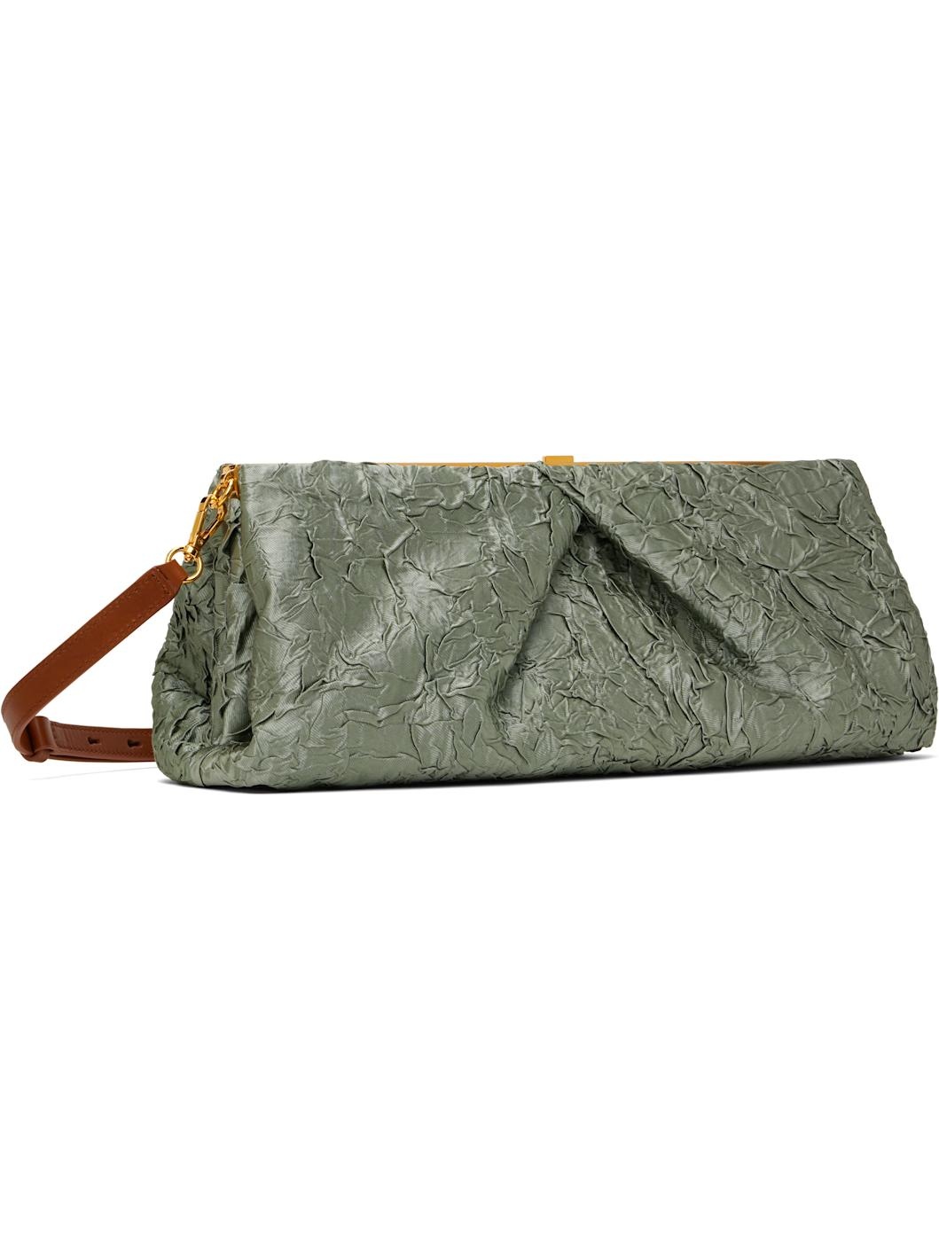 Gray Crushed Clutch - 3