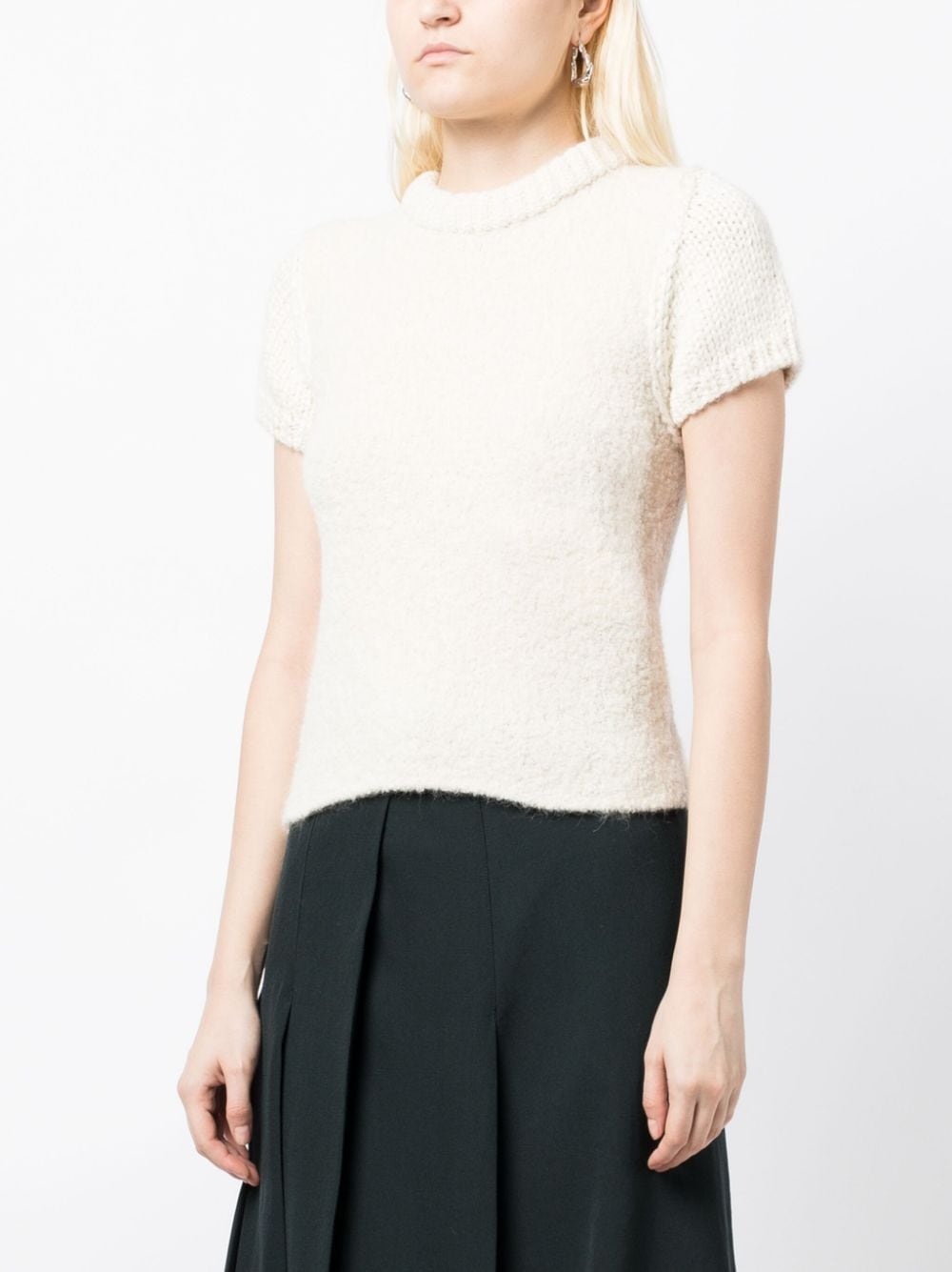 cap-sleeves wool-blend jumper - 3