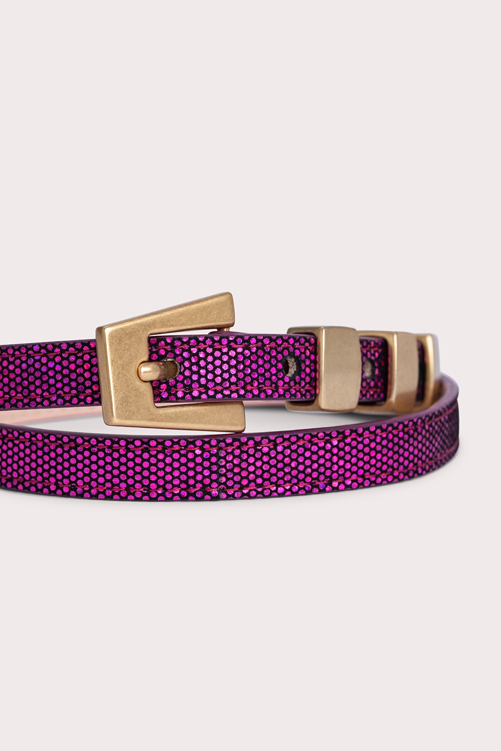 Vic Fuchsia Disco Dot Leather - 3