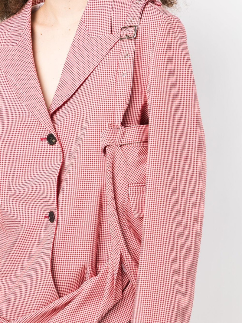 check-print cotton dress 5