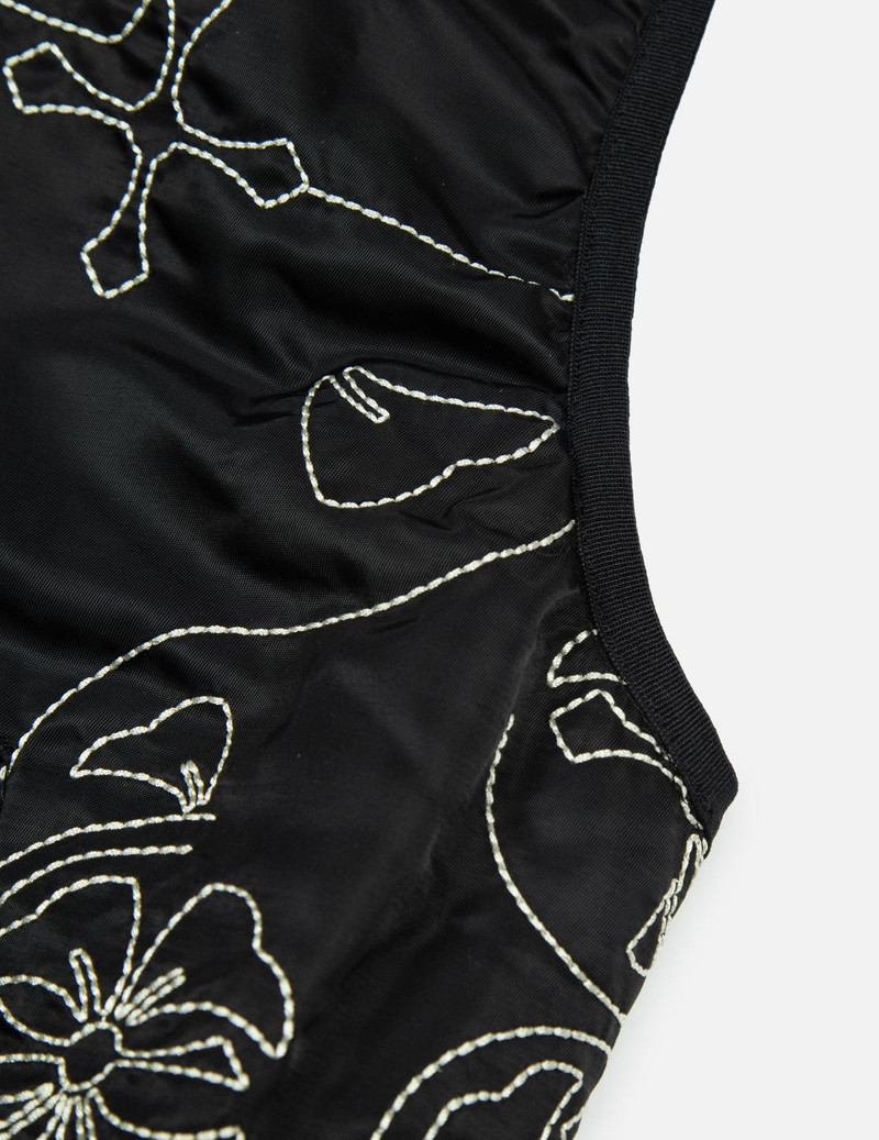 ALLOVER EMBROIDERY PADDED LOOSE FIT VEST 7