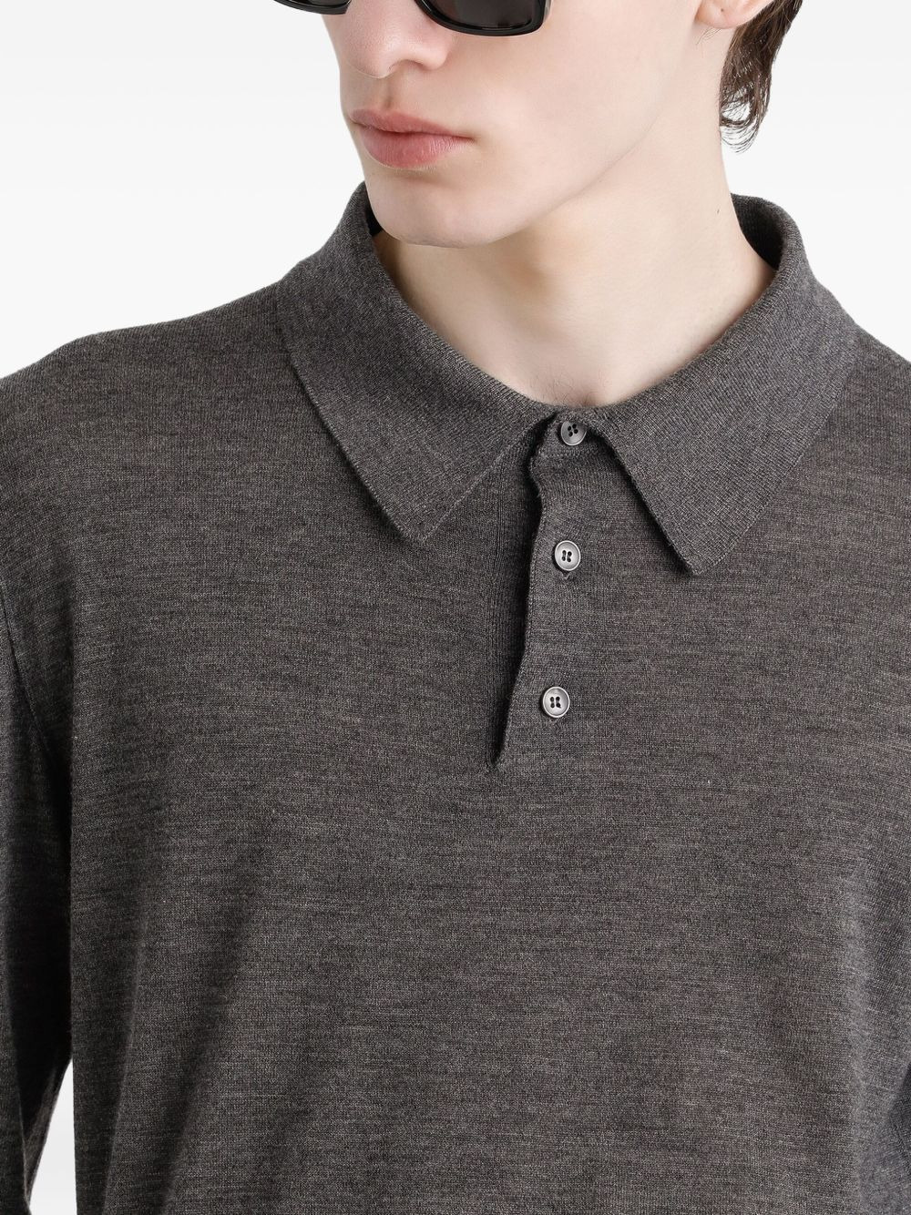 long-sleeve polo shirt - 4